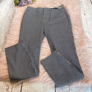 NWT J BRAND Stripe Crop Trouser Pants sz 4